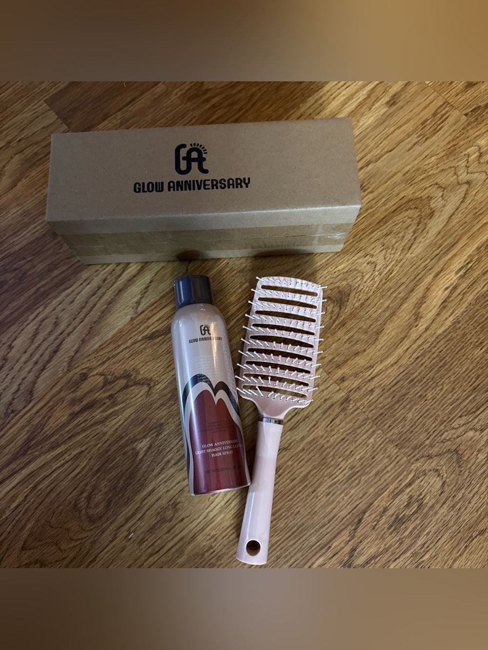 Pink Vent Brush & Styling Spray Set